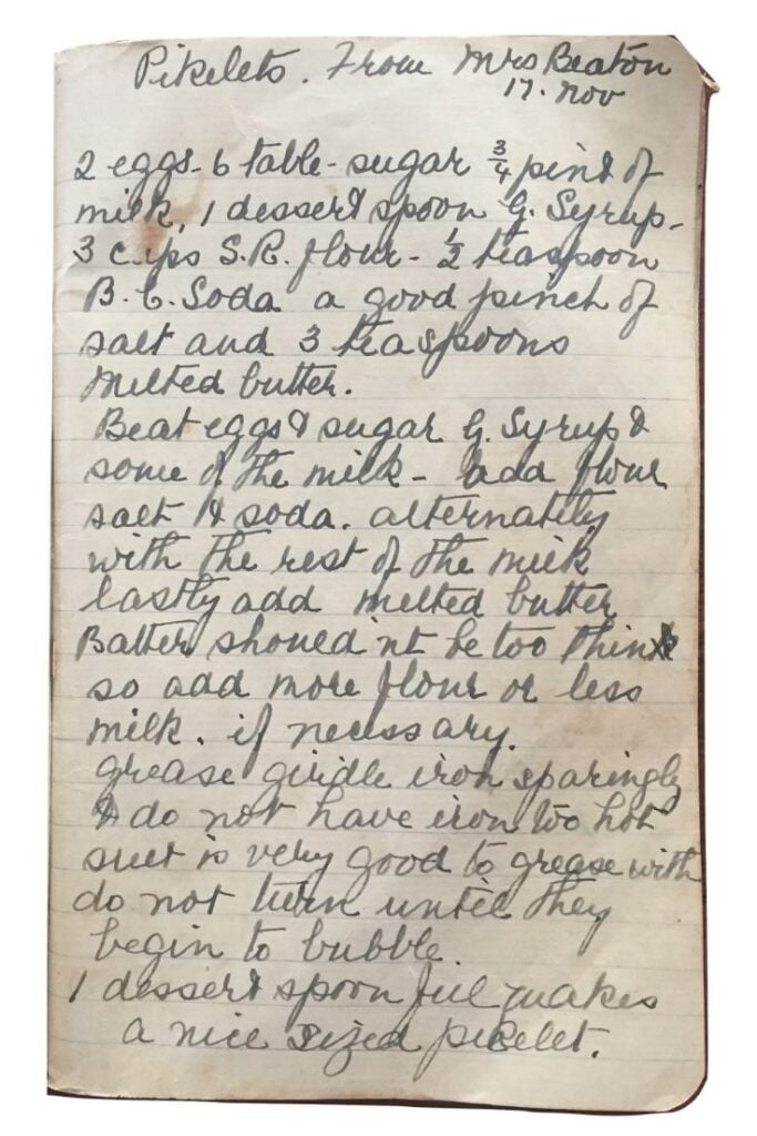 pikelets recipe