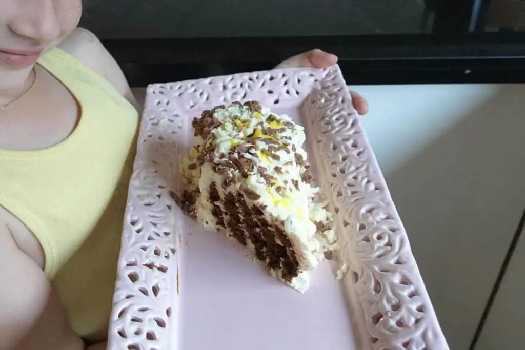 kids chocolate ripple cake variation