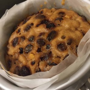 Steamed fruit cake