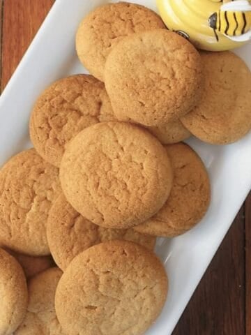 Honey Biscuits served on white plate.