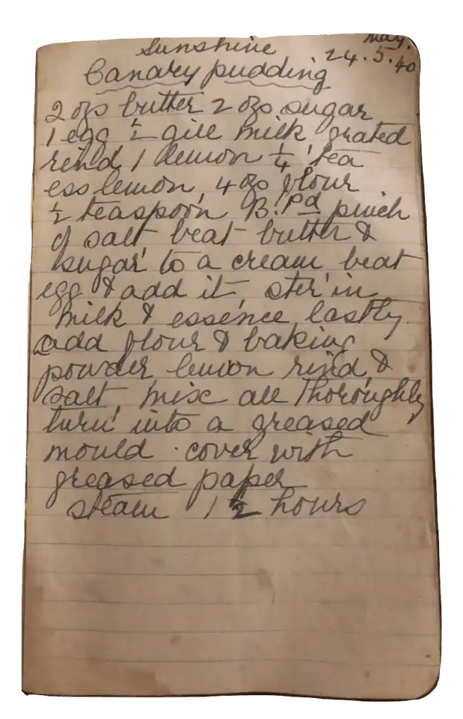 Nana Ling's Canary Pudding