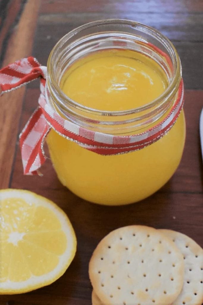 easy lemon curd in jar