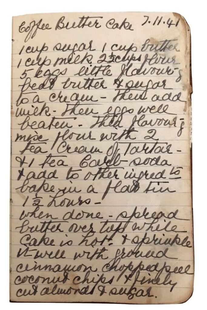 coffee cake recipe