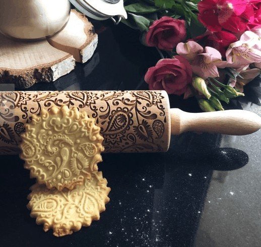 embossed rolling pin