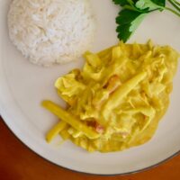 keens chicken curry on plate