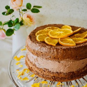 ginger sponge cake with icing