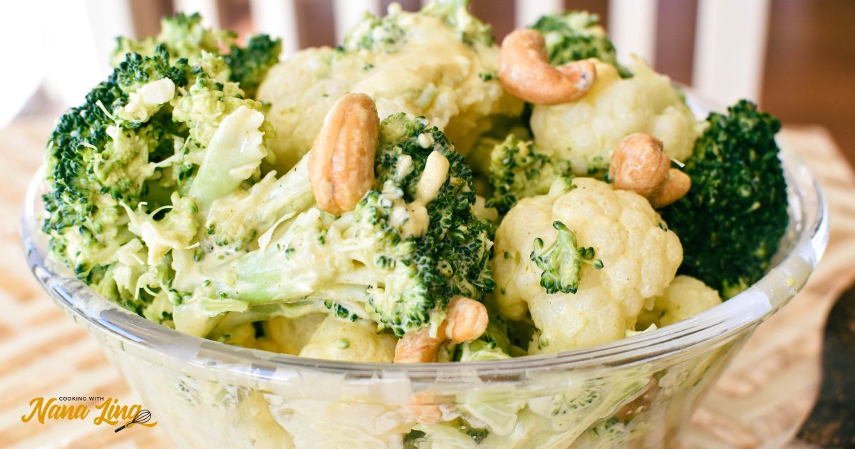 Broccoli and Cauliflower Salad Cooking with Nana Ling