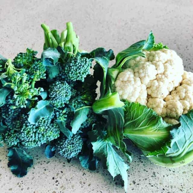 broccoli and cauliflower