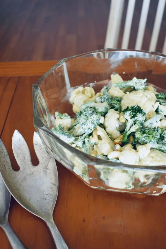 broccoli and cauliflower salad