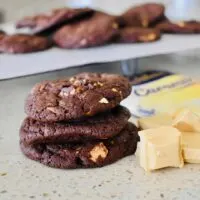 Choc Caramilk Cookies