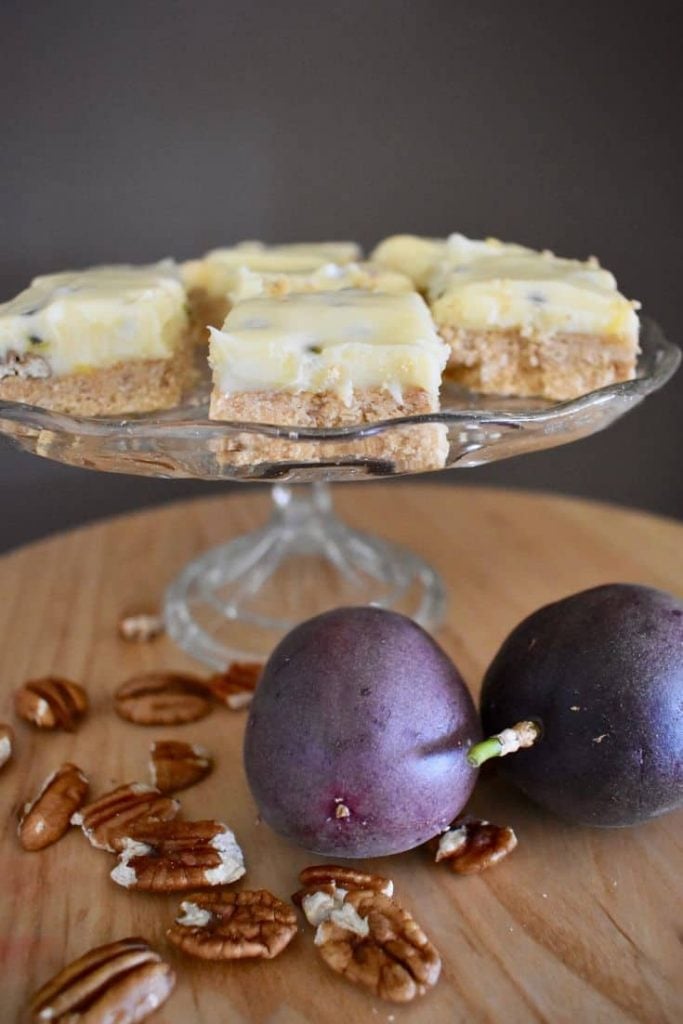 passionfruit pecan slice