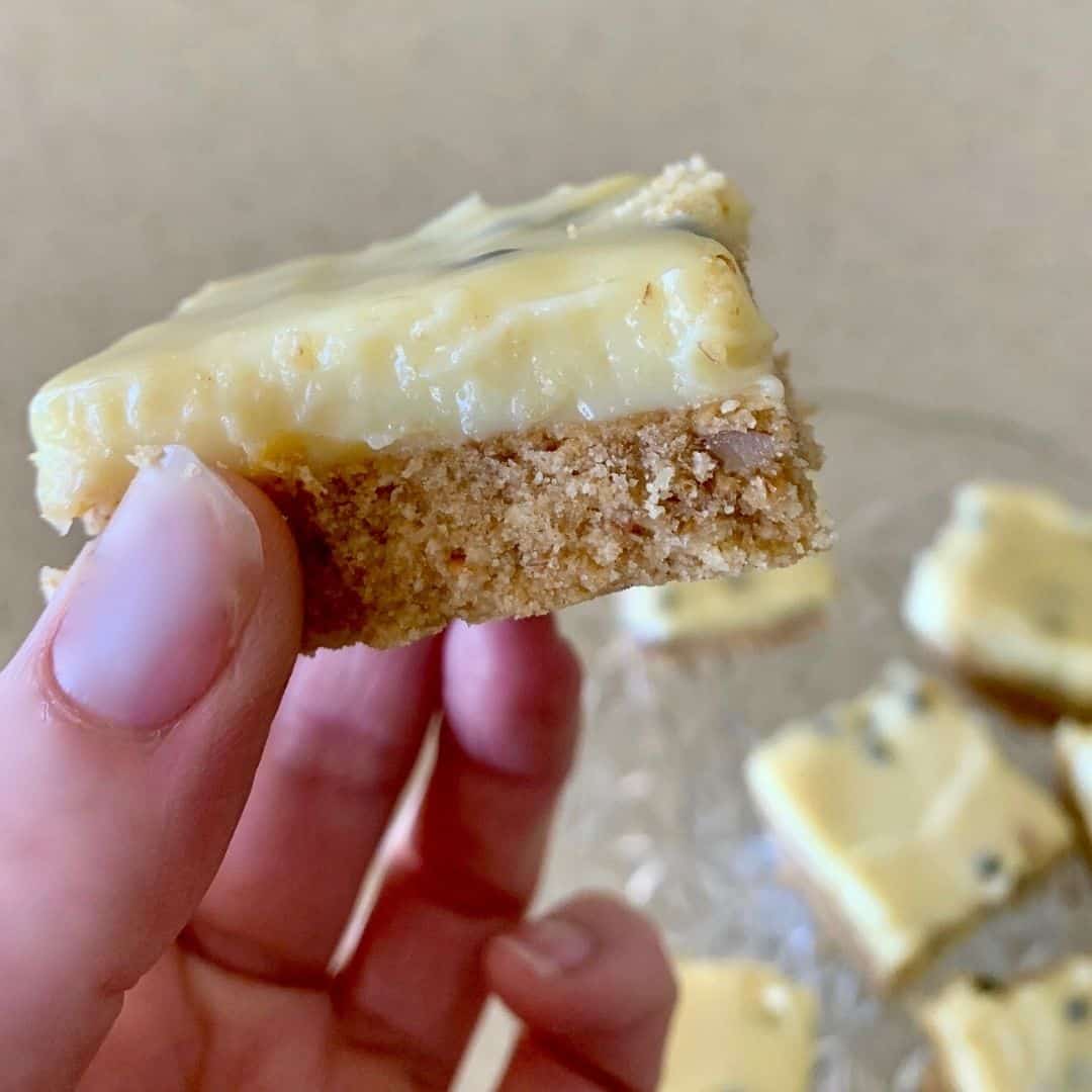 easy peasy passionfruit slice