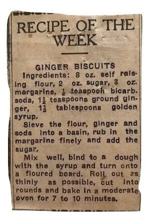 ginger biscuits recipe