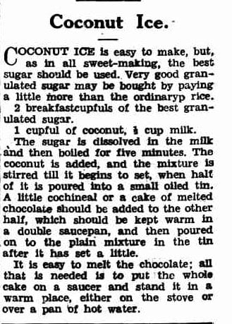 coconut ice recipe