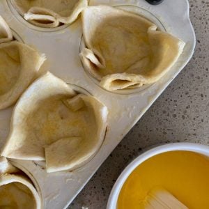 bread cases in patty tins