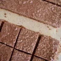choc coconut slice
