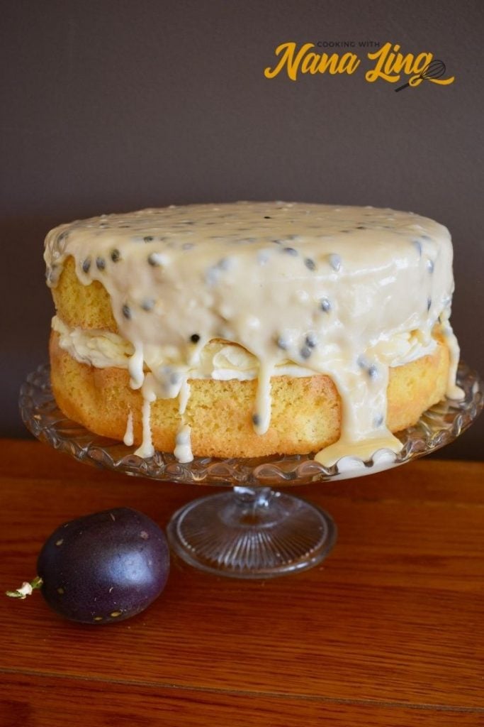 passionfruit sponge cake