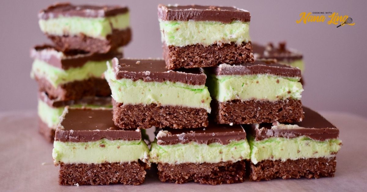 Peppermint Slice Recipe | Best Ever | Cooking with Nana Ling