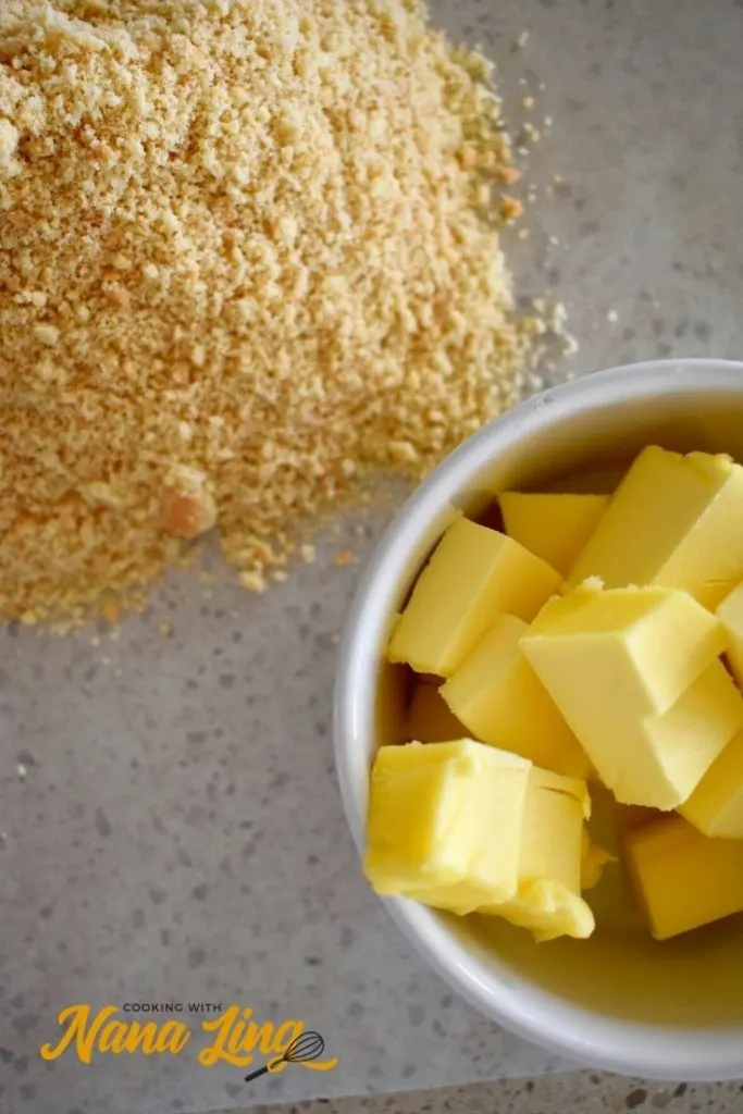 baked mango cheesecake process 1