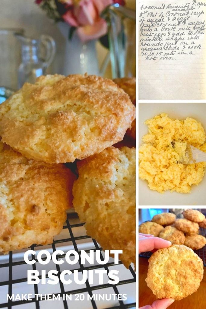 coconut biscuits collage pin
