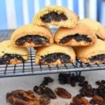 spicy fruit roll biscuits on cooling tray