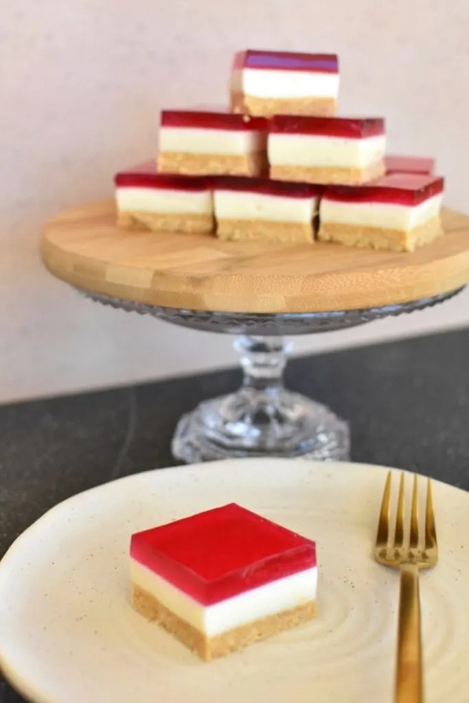 jelly slice on plate