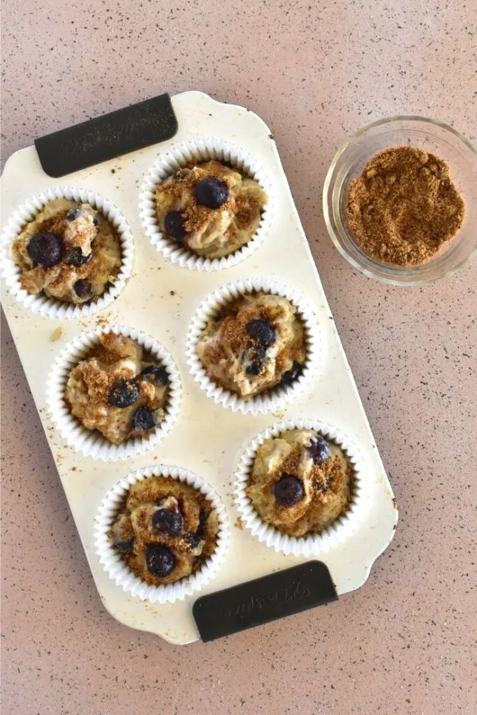 blueberry muffins method sugar