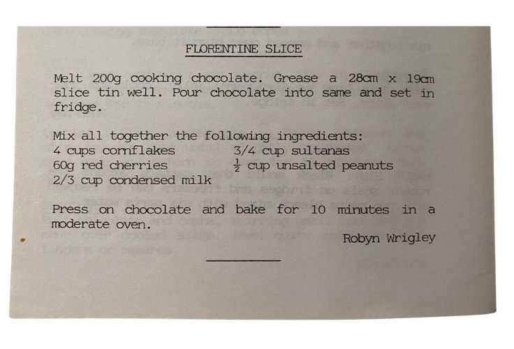 florentine slice recipe