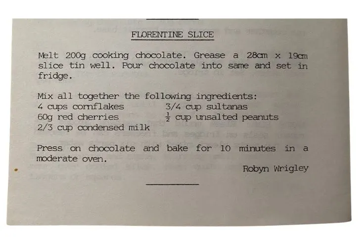 florentine slice recipe