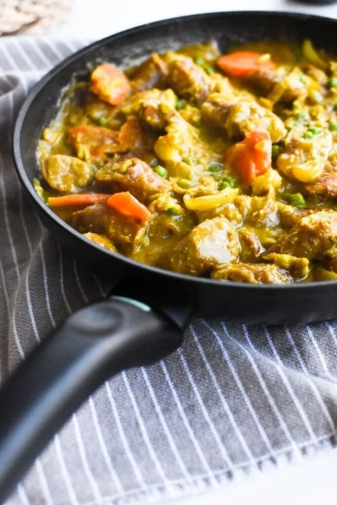 old fashioned curried sausages