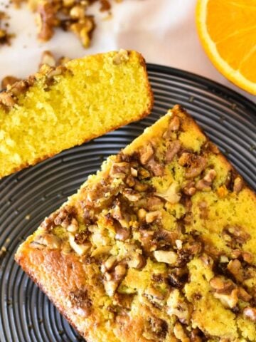 orange and walnut cake