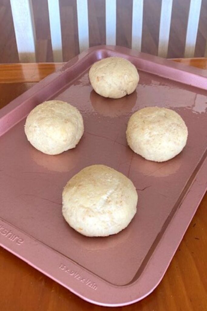 refrigerator rolls on baking tray