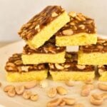 caramel peanut slice