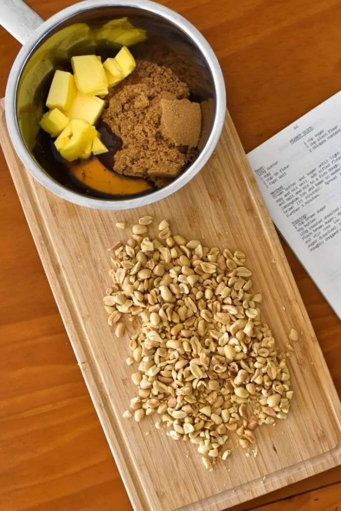 caramel peanut slice ingredients