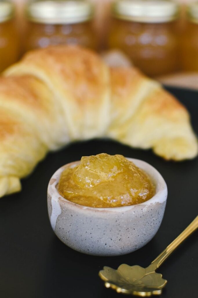 lemon jam with croissant