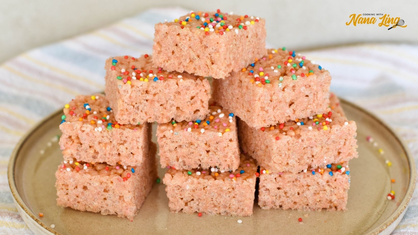 Rice Bubble Slice Recipe Cooking with Nana Ling