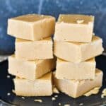 Scottish Tablet on plate