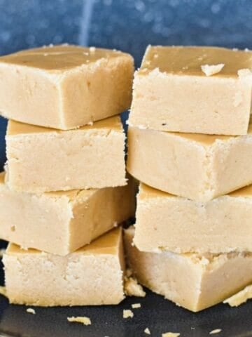 Scottish Tablet on plate