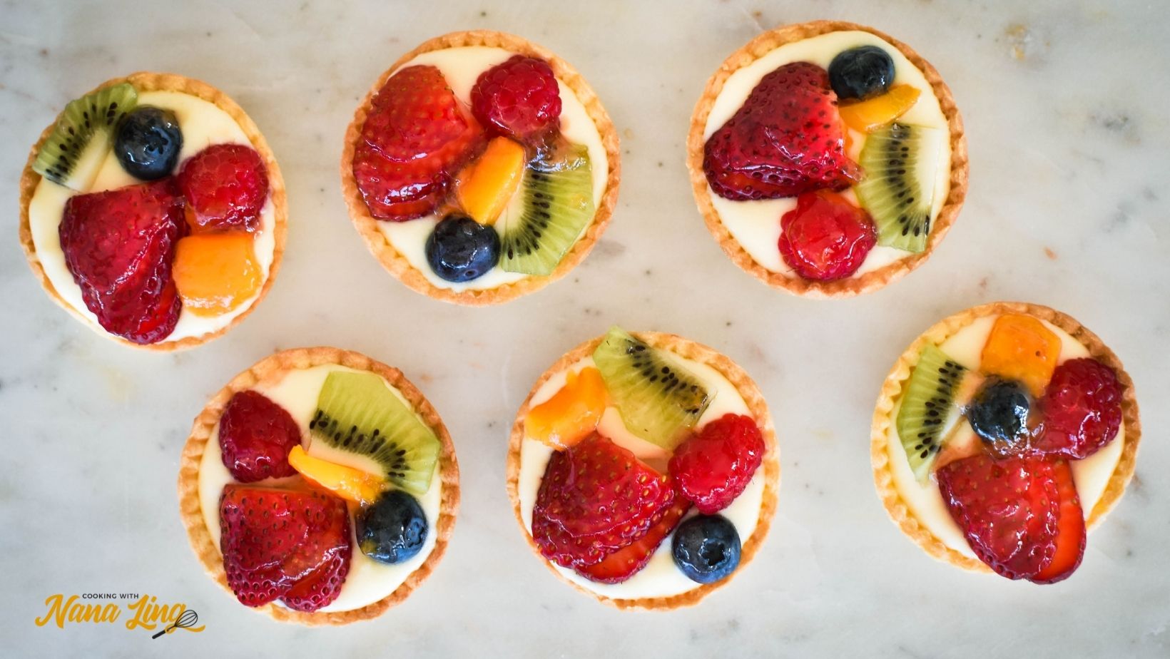 Fruit Flans Recipe Cooking with Nana Ling