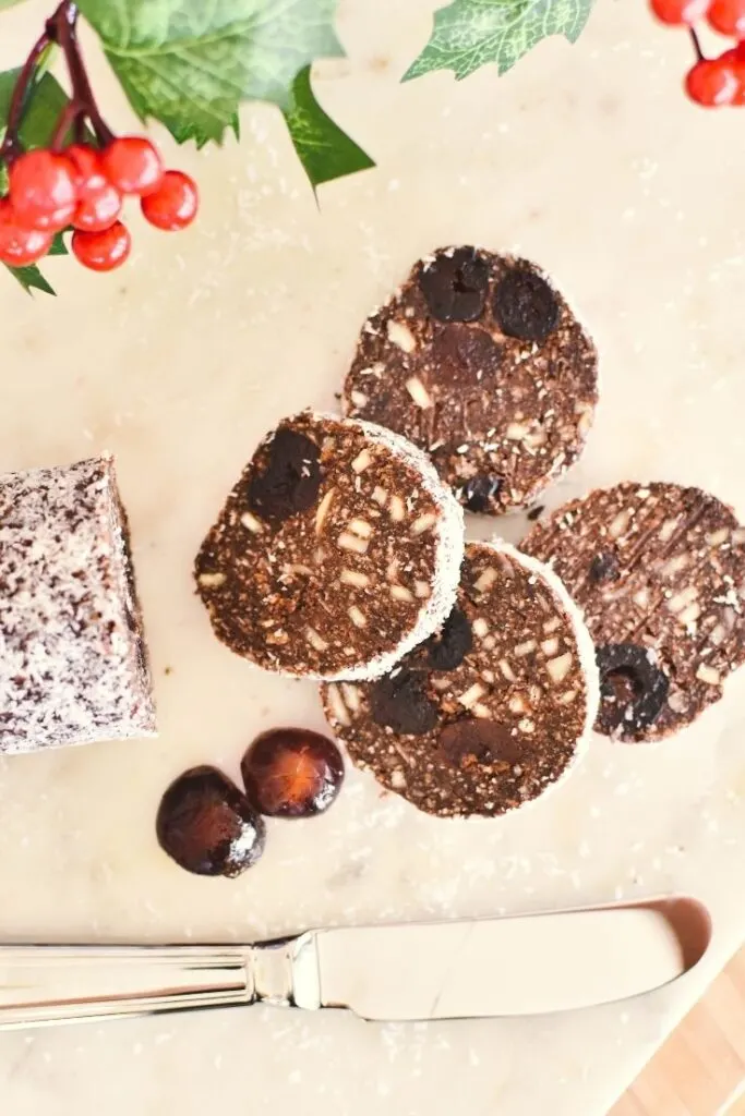 choc cherry log 2