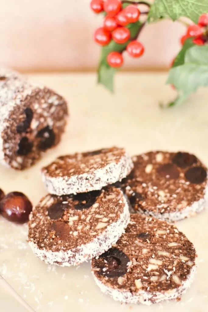 choc cherry log