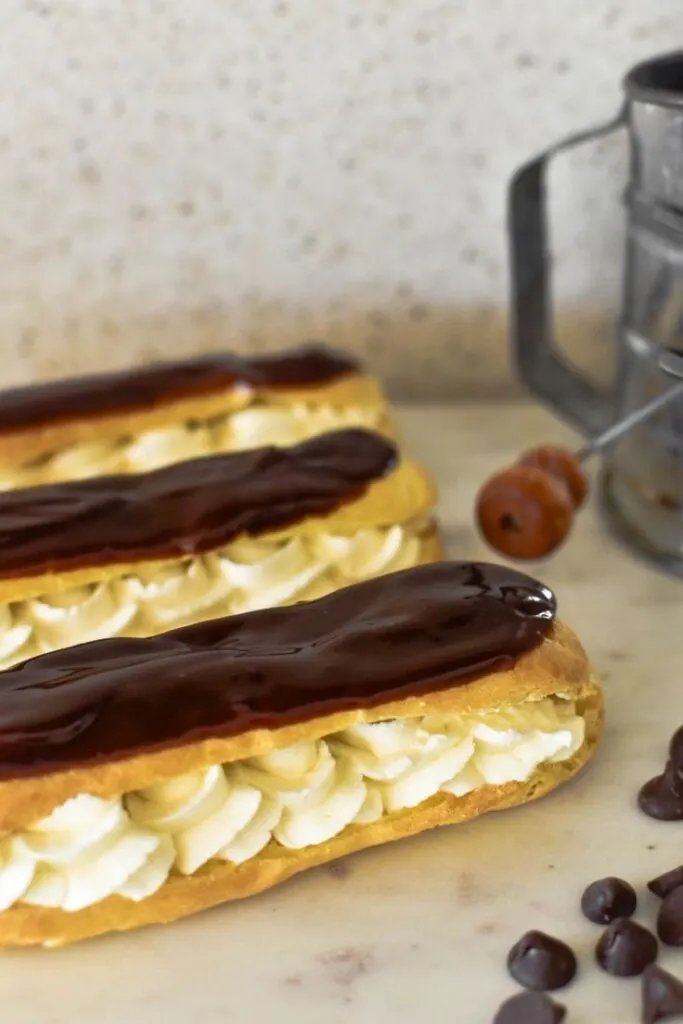 chocolate eclairs