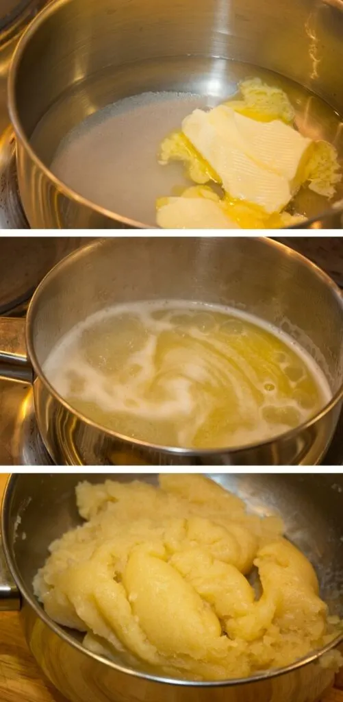making choux pastry