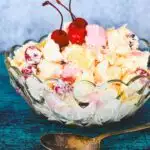 ambrosia salad in bowl.