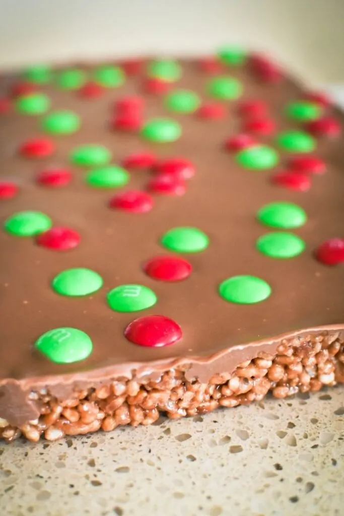 christmas mars bar slice