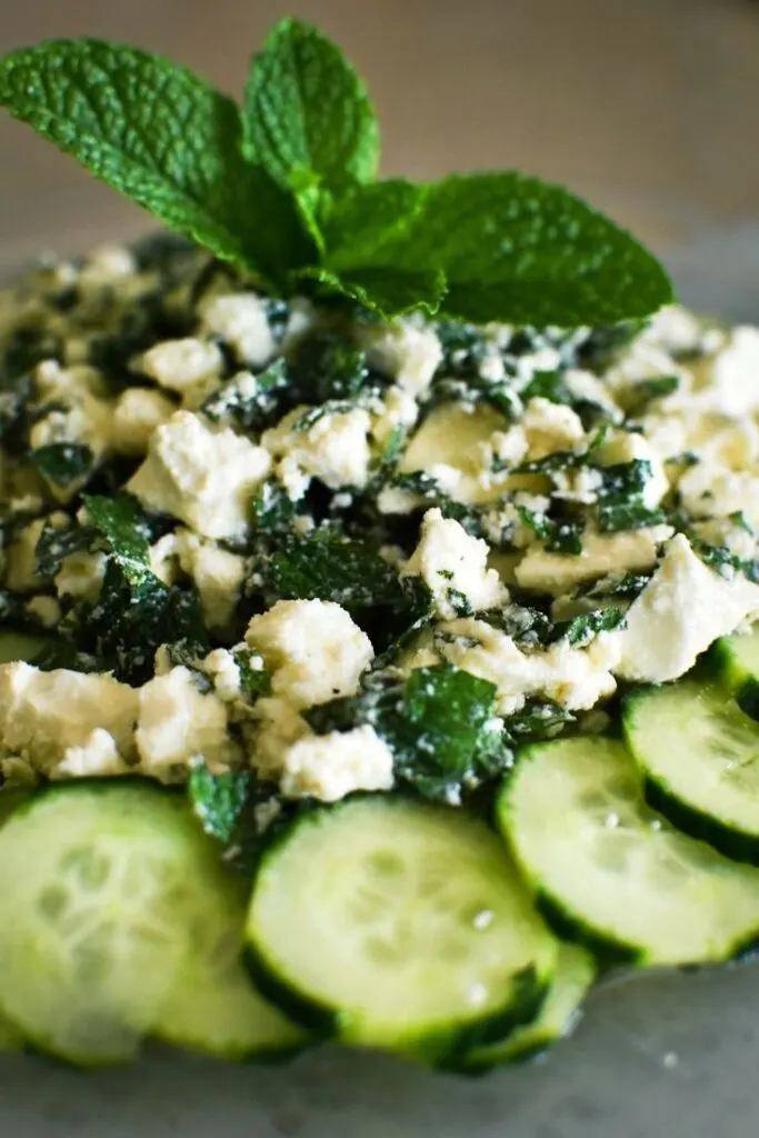 cucumber mint fetta salad 1