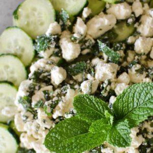 cucumber mint fetta salad method