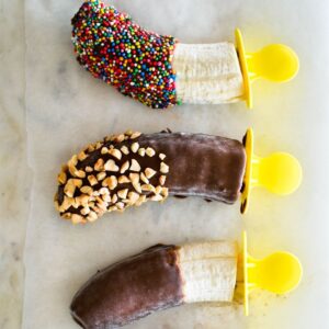 frozen chocolate bananas