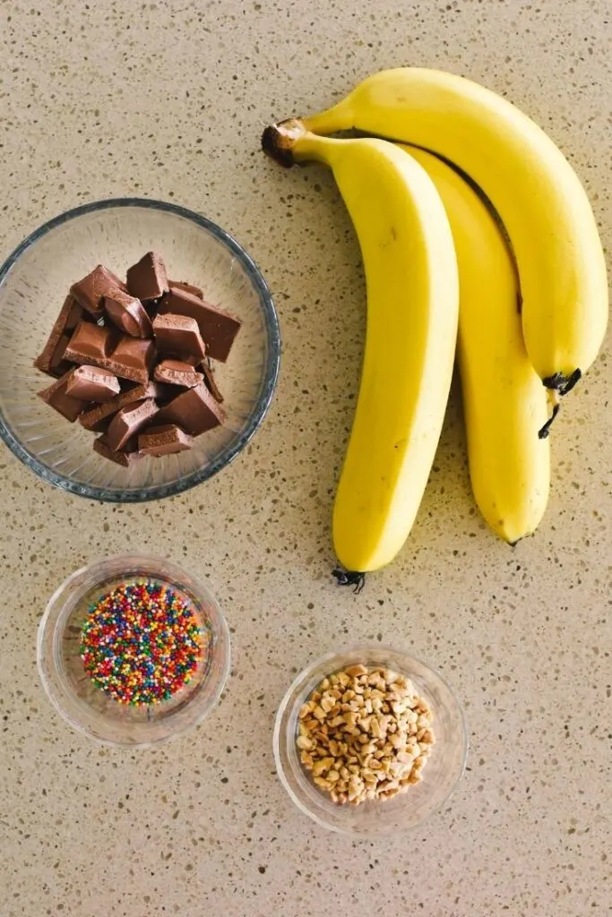 frozen chocolate bananas ingredients