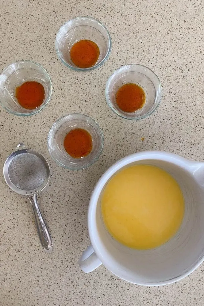 making creme caramel